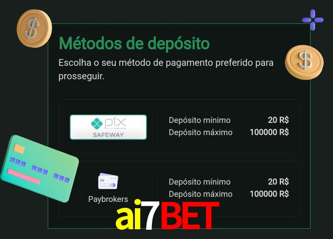 O cassino ai7bet oferece uma grande variedade de métodos de pagamento